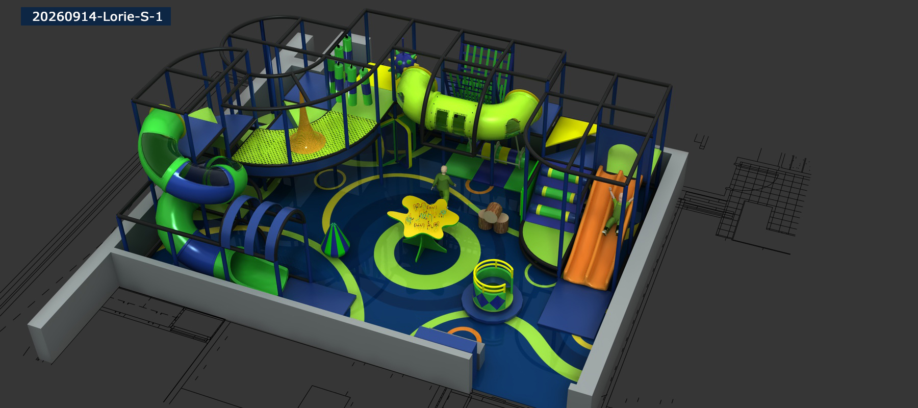 2-Level Neon Motion Adventure Playground