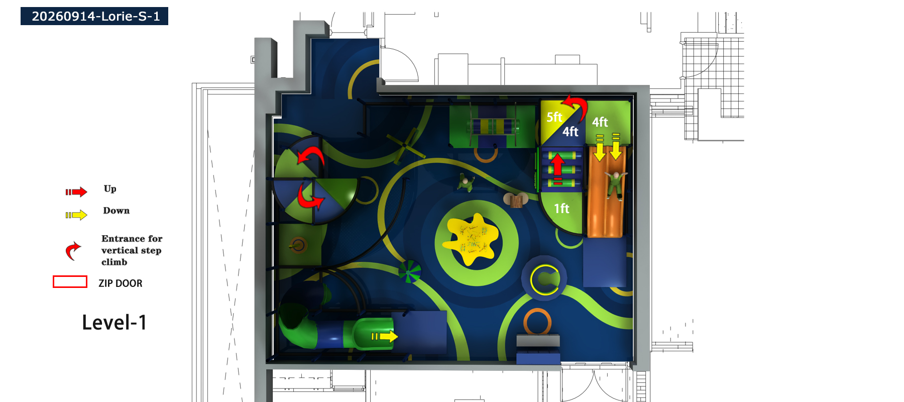2-Level Neon Motion Adventure Playground - Image 6