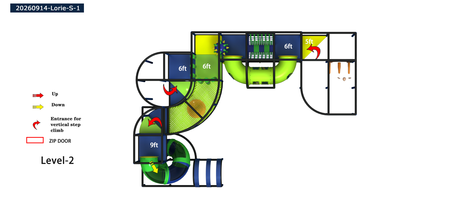 2-Level Neon Motion Adventure Playground - Image 7
